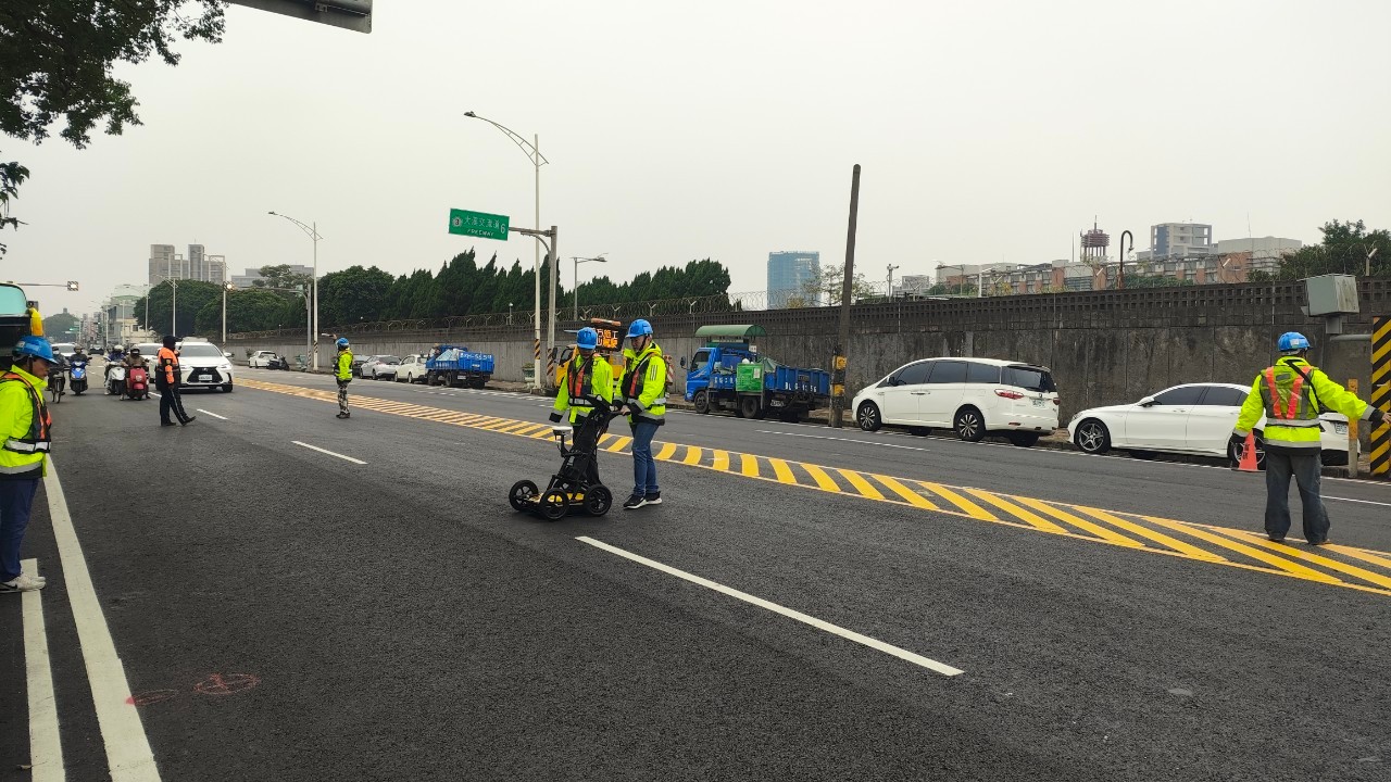 台電161KV地質改良後透地雷達檢測